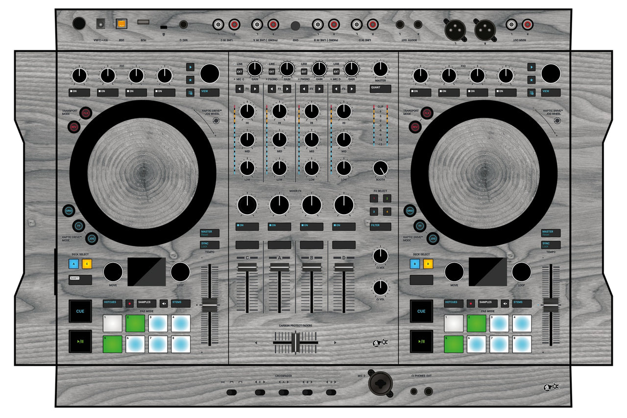 Native Instruments S4 MK3 Skin Wood Grey
