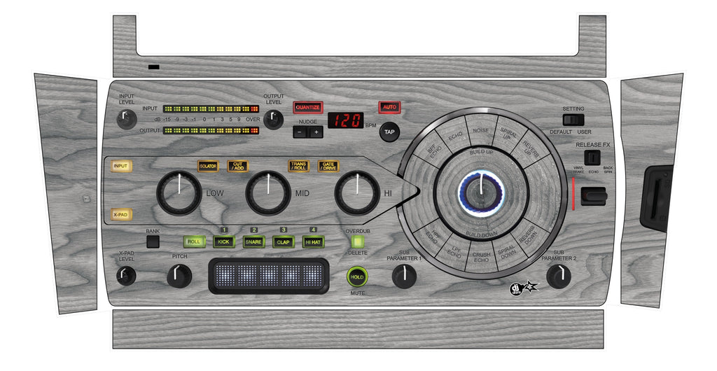 Pioneer DJ RMX 1000 Skin Wood Grey