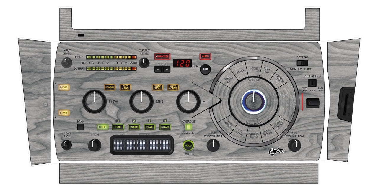 Pioneer DJ RMX 1000 Skin Wood Grey