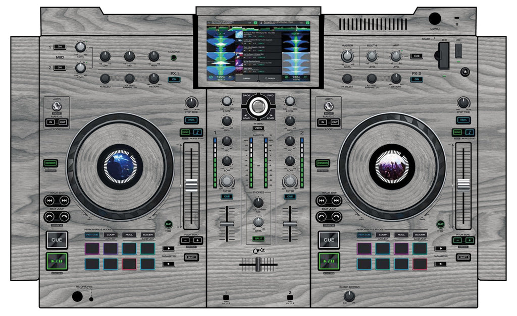 Denon DJ PRIME 2 Skin Wood Grey