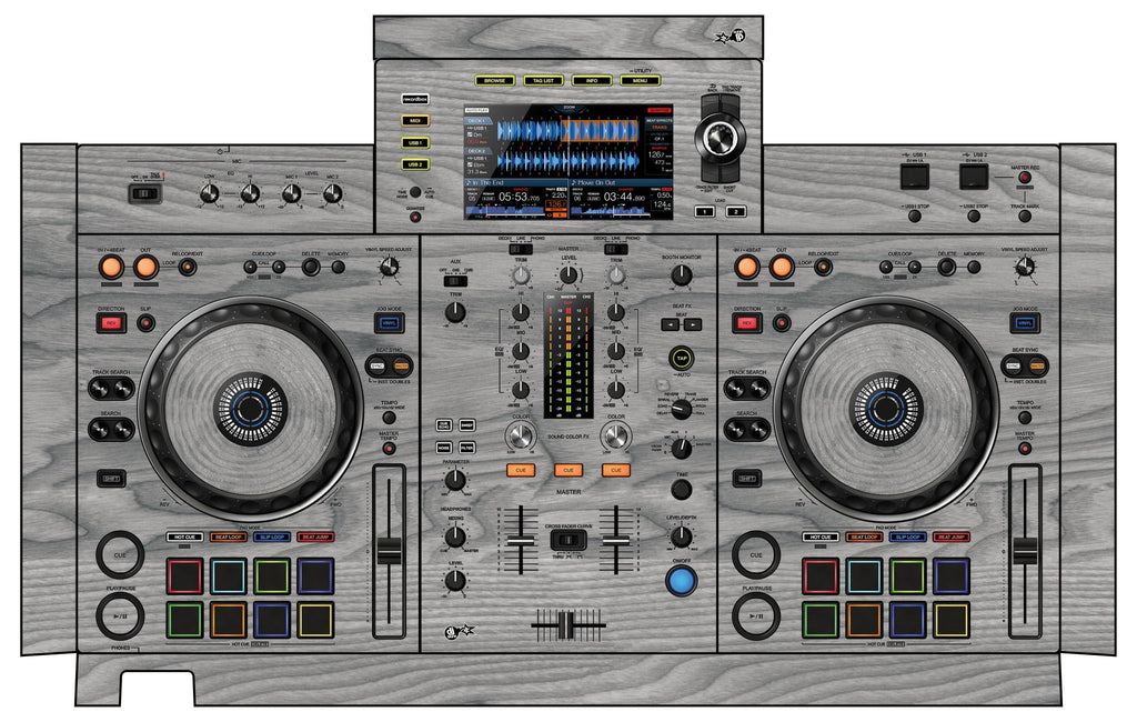 Pioneer DJ XDJ RX 2 Skin Wood Grey