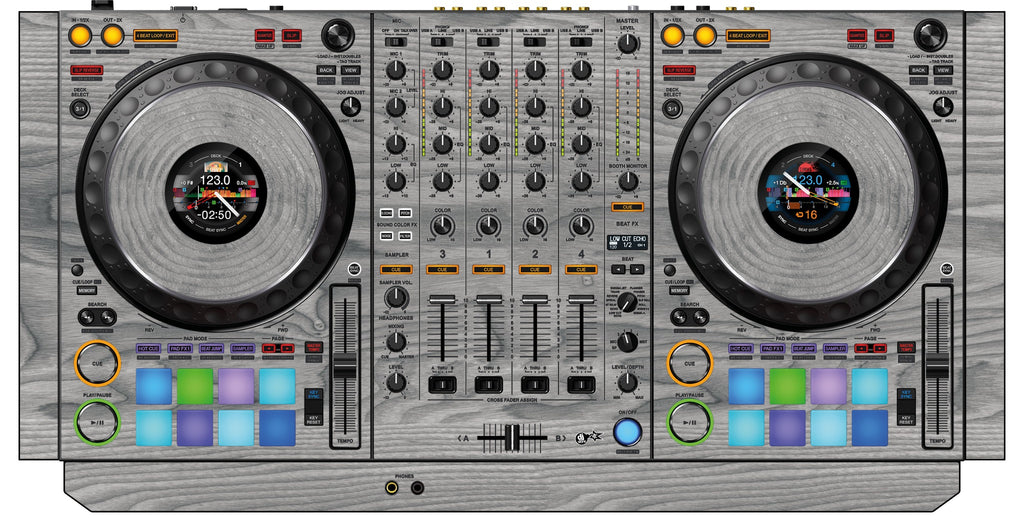 Pioneer DJ DDJ 1000 Skin Wood Grey