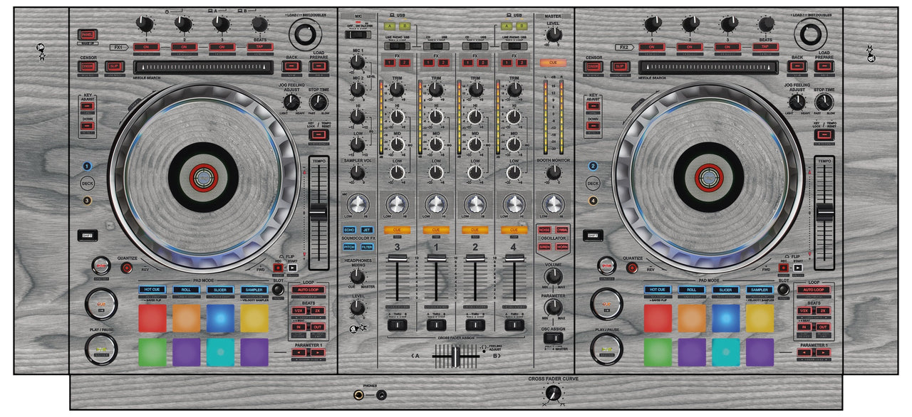 Pioneer DJ DDJ SZ 2 Skin Wood Grey