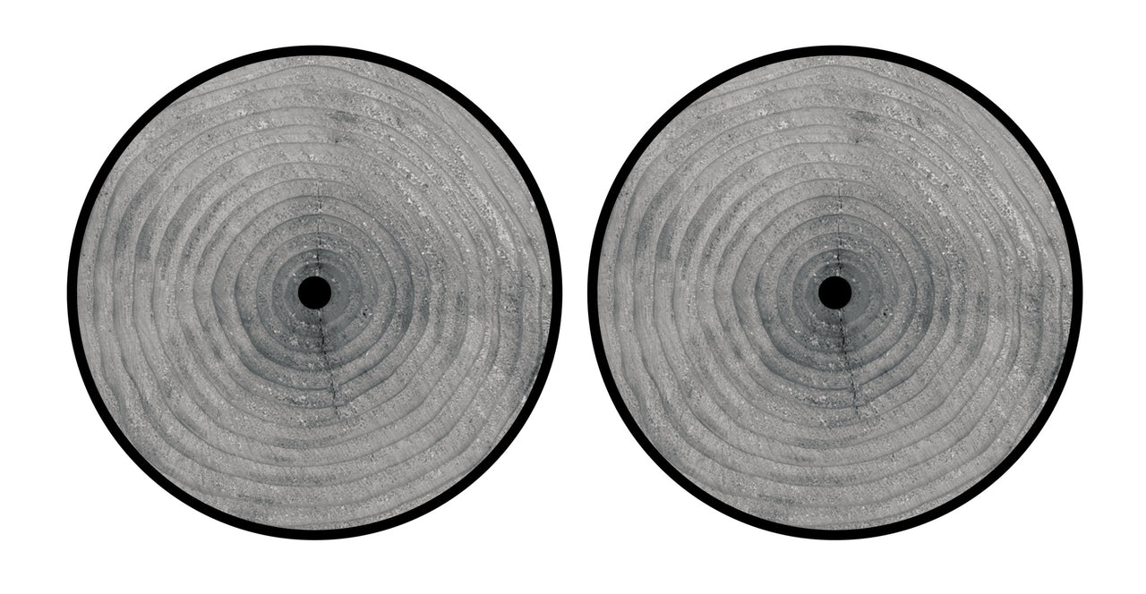 Universal Vinyl Labelsticker (10.2 cm - REGULAR) Skin Wood Grey