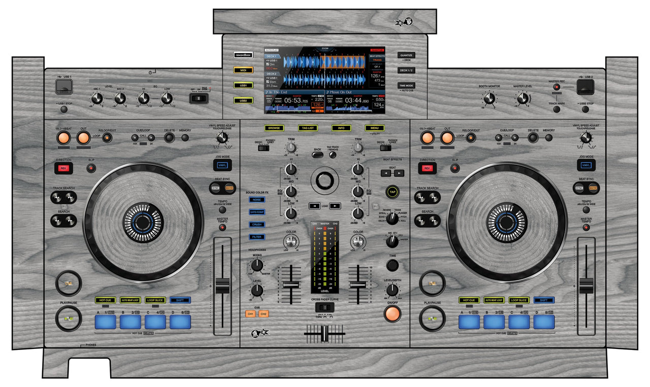 Pioneer DJ XDJ RX Skin Wood Grey