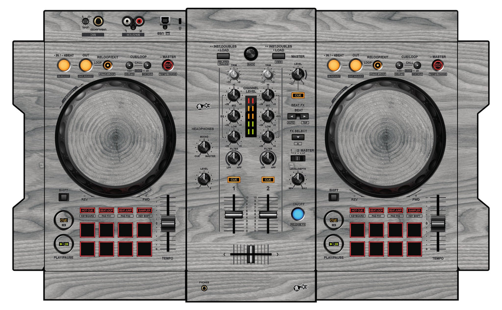 Pioneer DJ DDJ 400 Skin Wood Grey