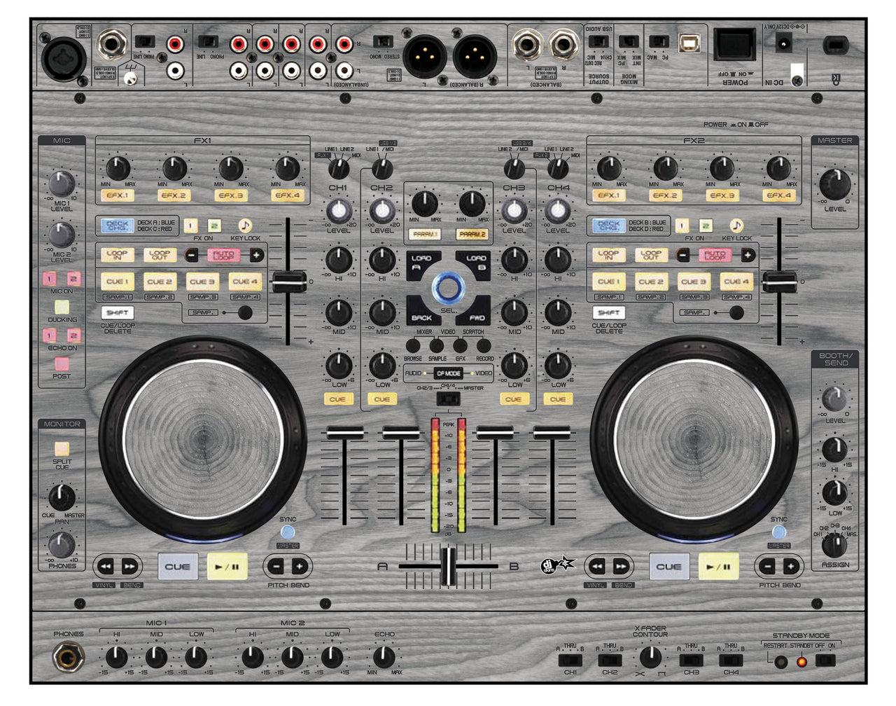 Denon DJ MC 6000 Skin Wood Grey