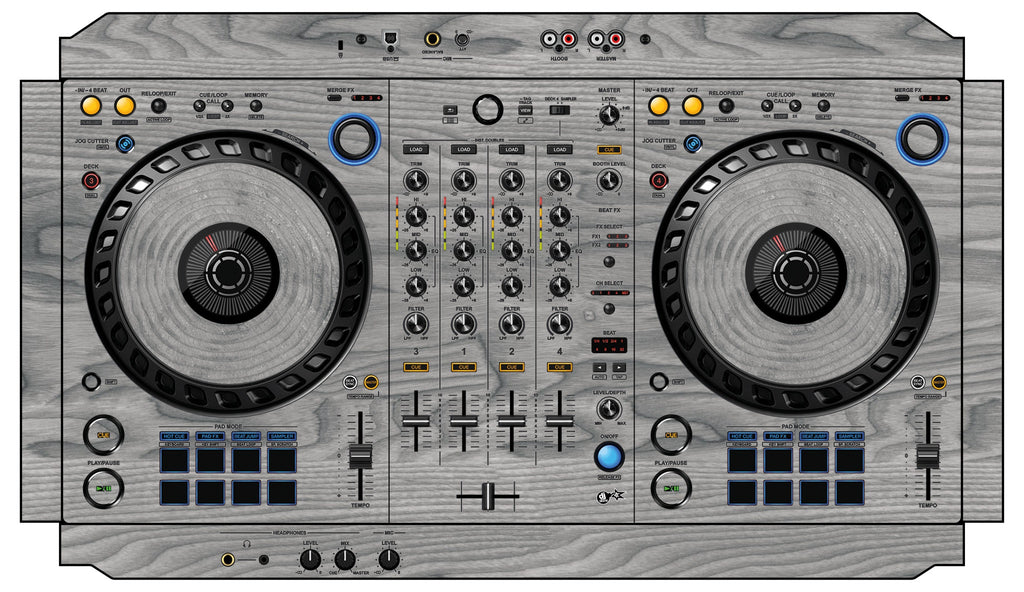 Pioneer DJ DDJ FLX6 Skin Wood Grey