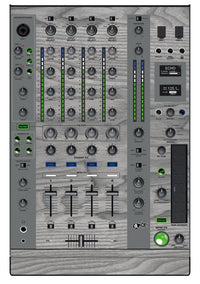 Denon DJ X 1800 Skin Wood Grey