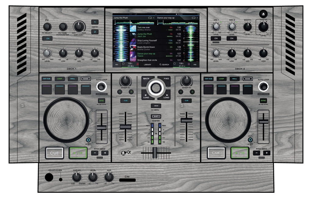 Denon DJ PRIME GO Skin Wood Grey