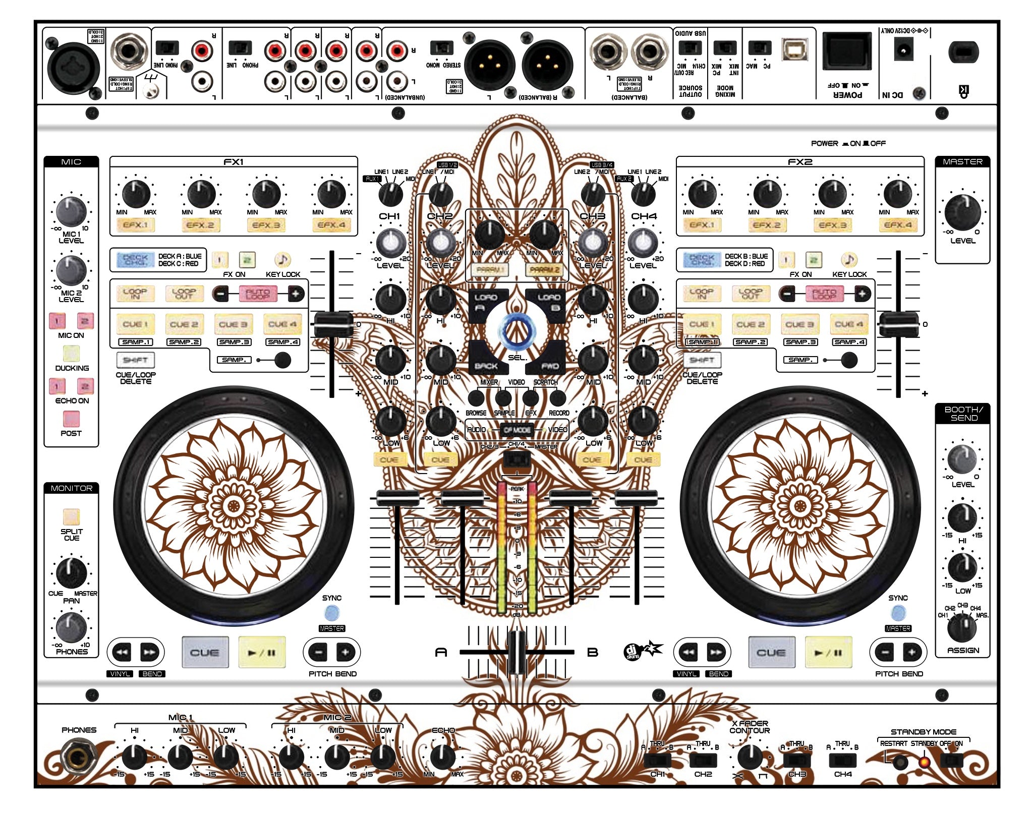 Denon DJ MC 6000 Skin Henna Classic