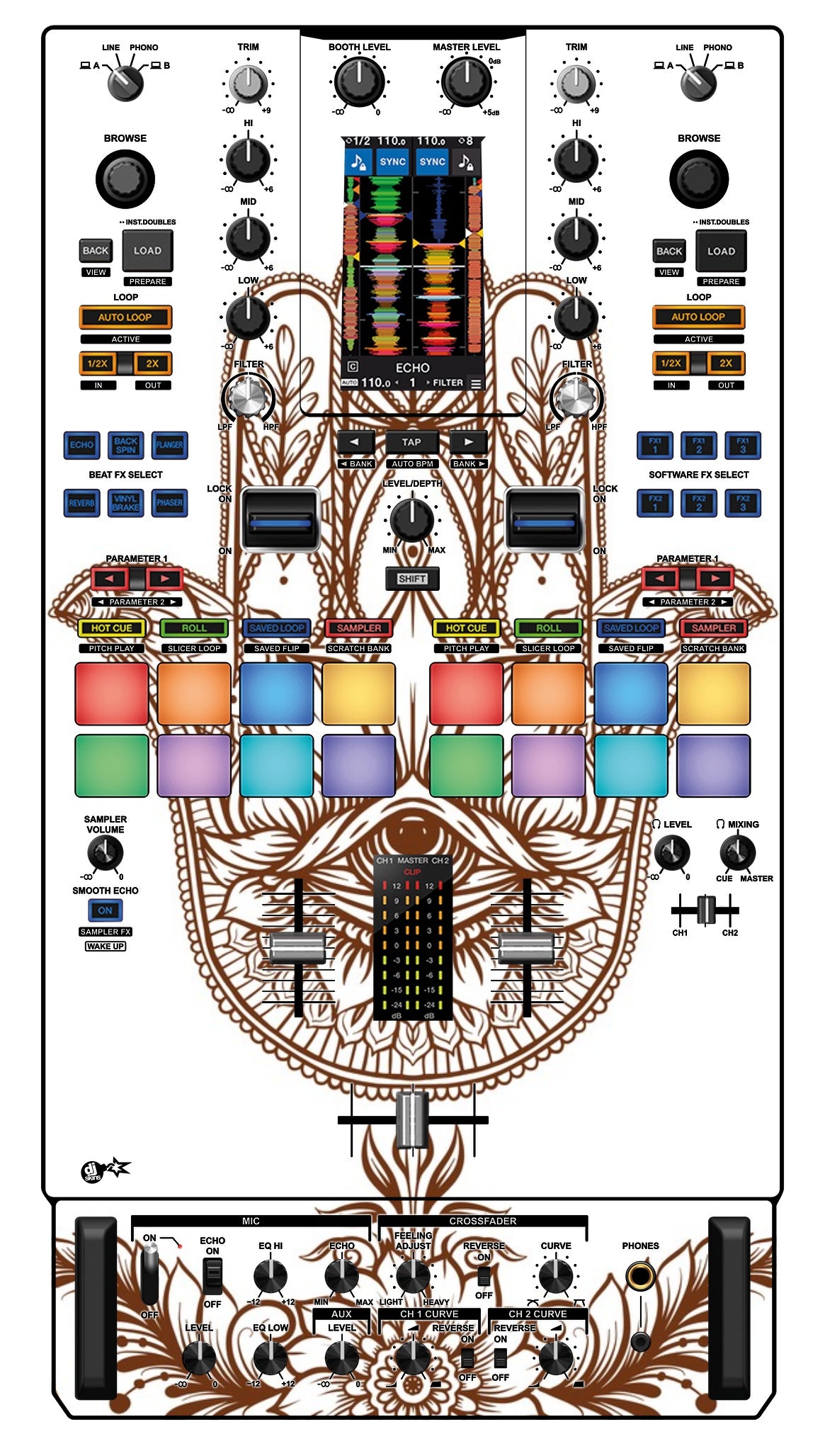 Pioneer DJ DJM S11 Skin Henna Classic