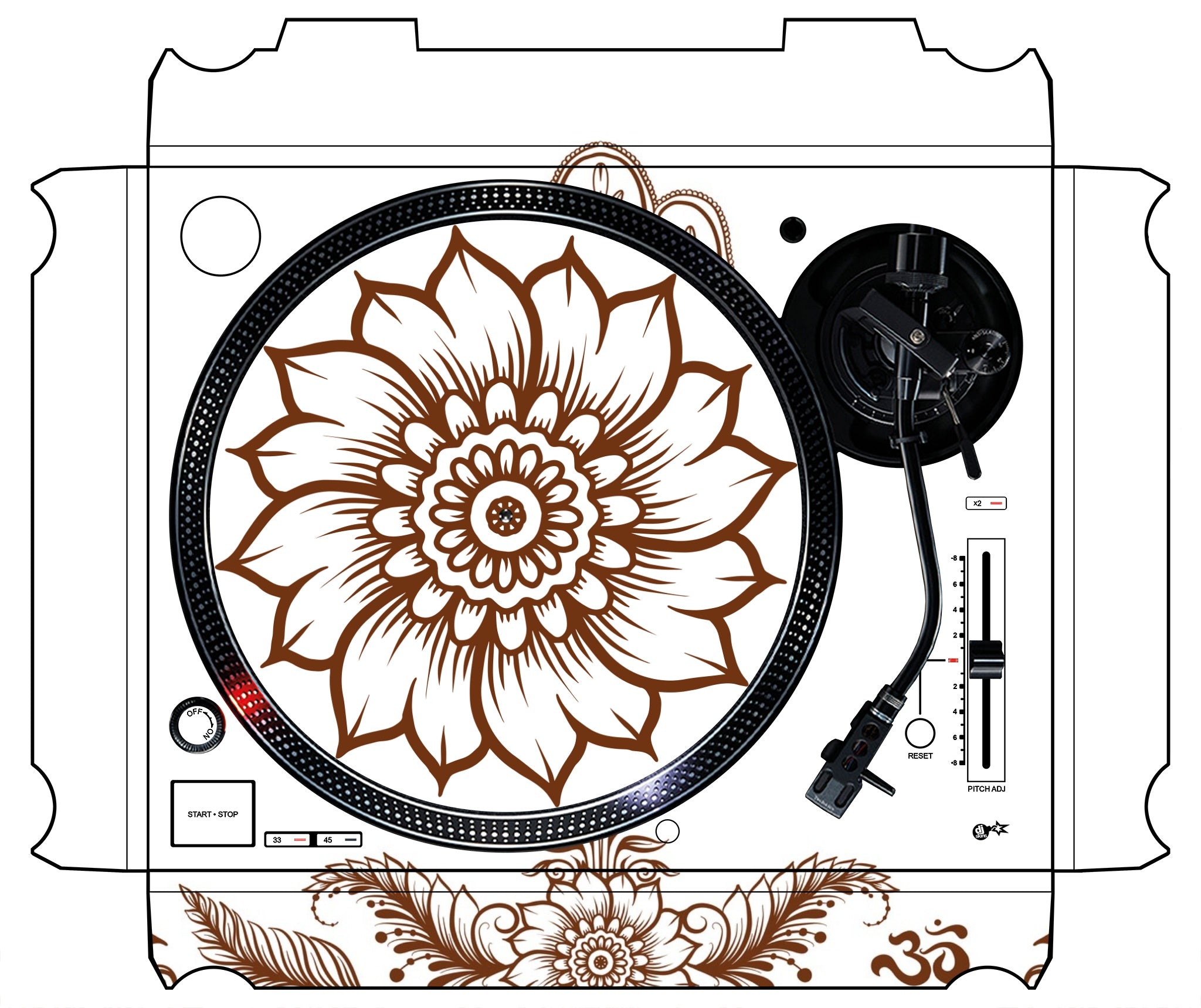 Technics 1200 / 1210 MK7 Skin Henna Classic