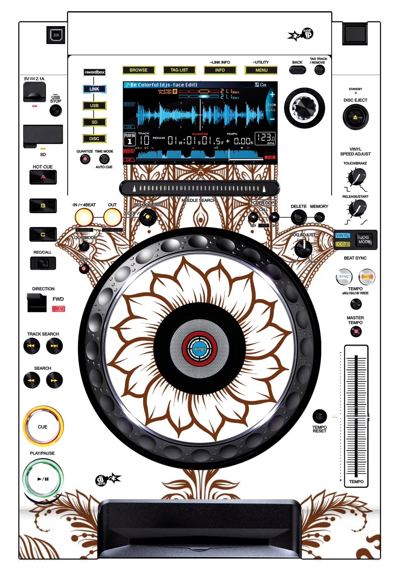 Pioneer DJ CDJ 2000 NEXUS Skin Henna Classic