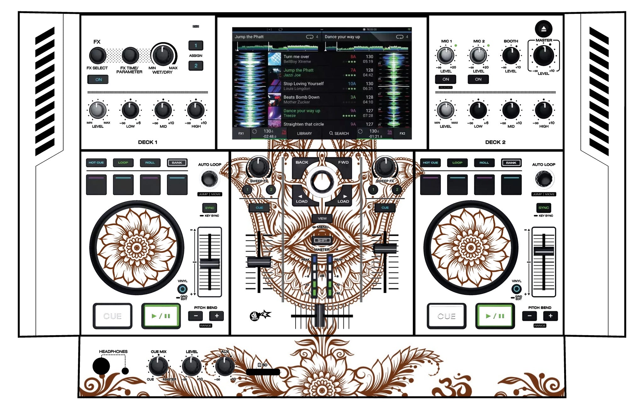 Denon DJ PRIME GO Skin Henna Classic