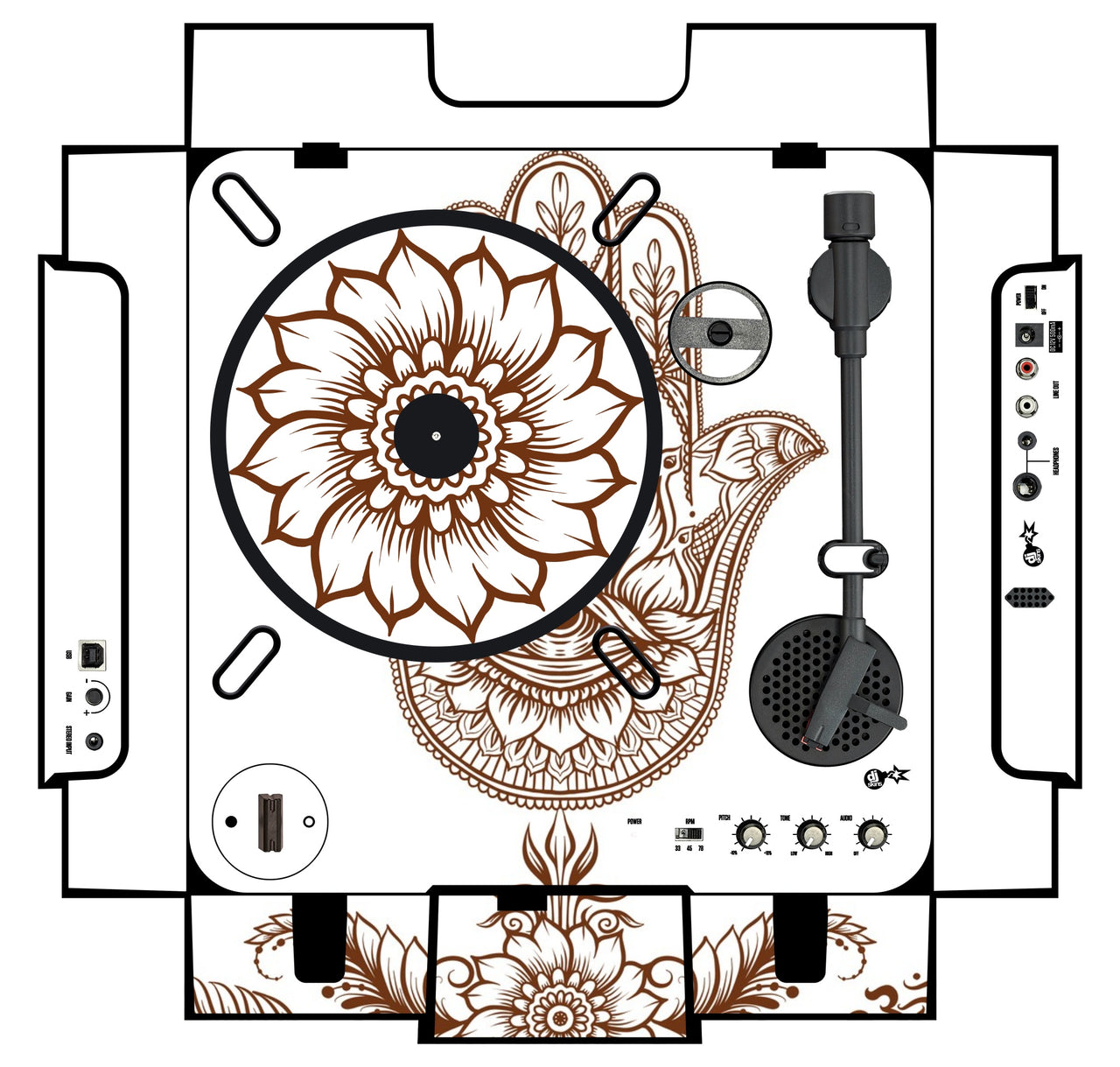 Numark PT 01 incl. Sides Skin Henna Classic