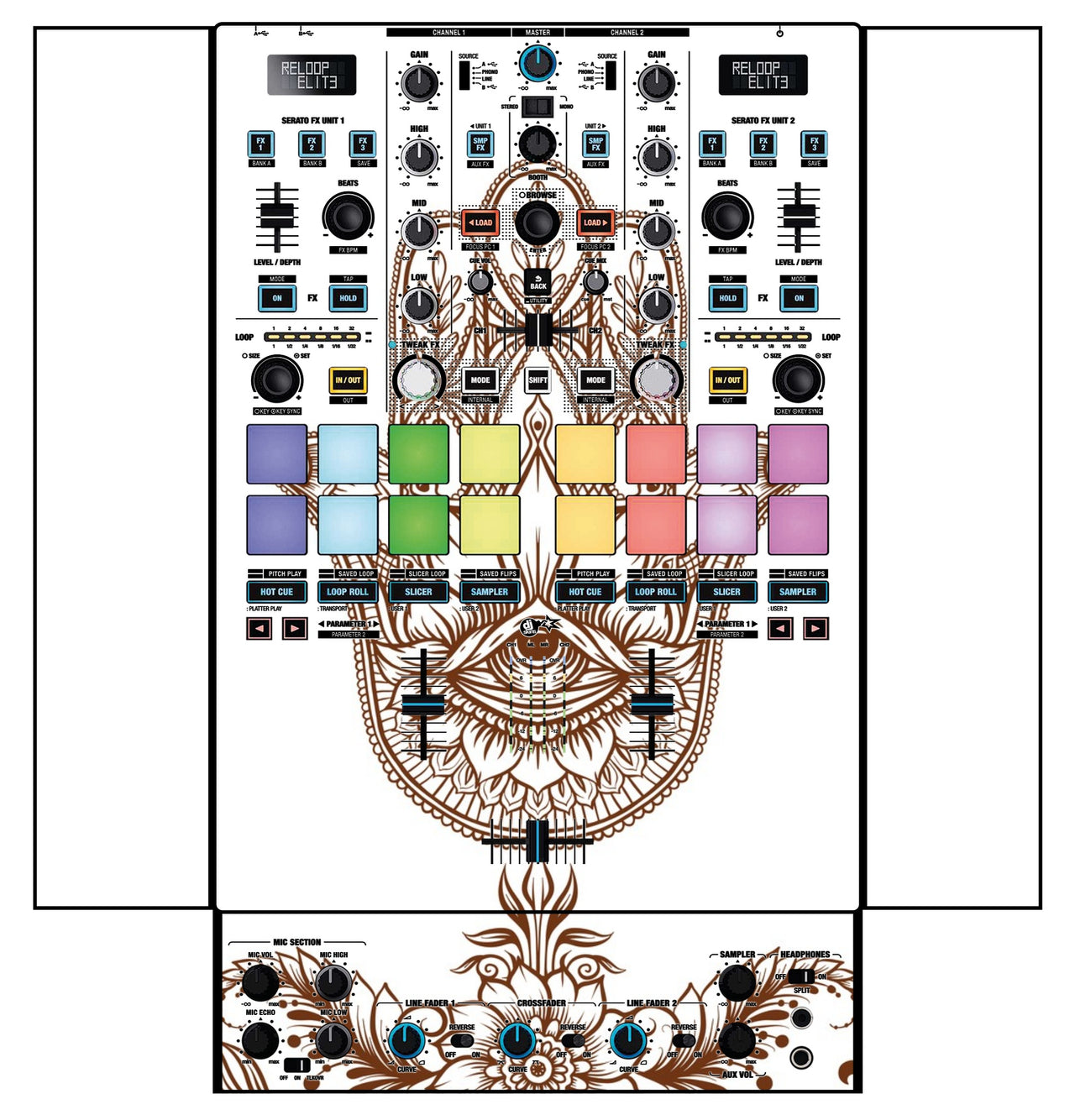 Reloop Elite Skin Henna Classic