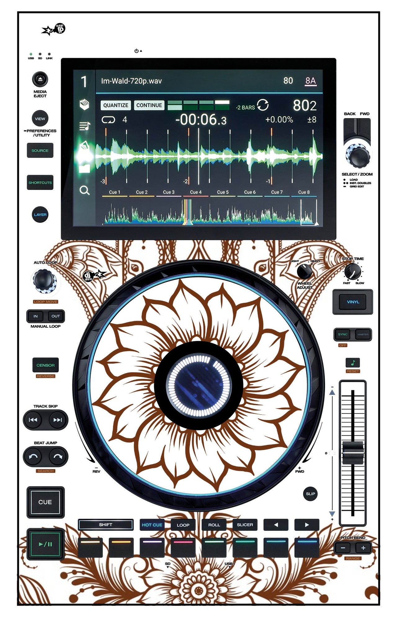 Denon DJ SC 6000 Skin Henna Classic