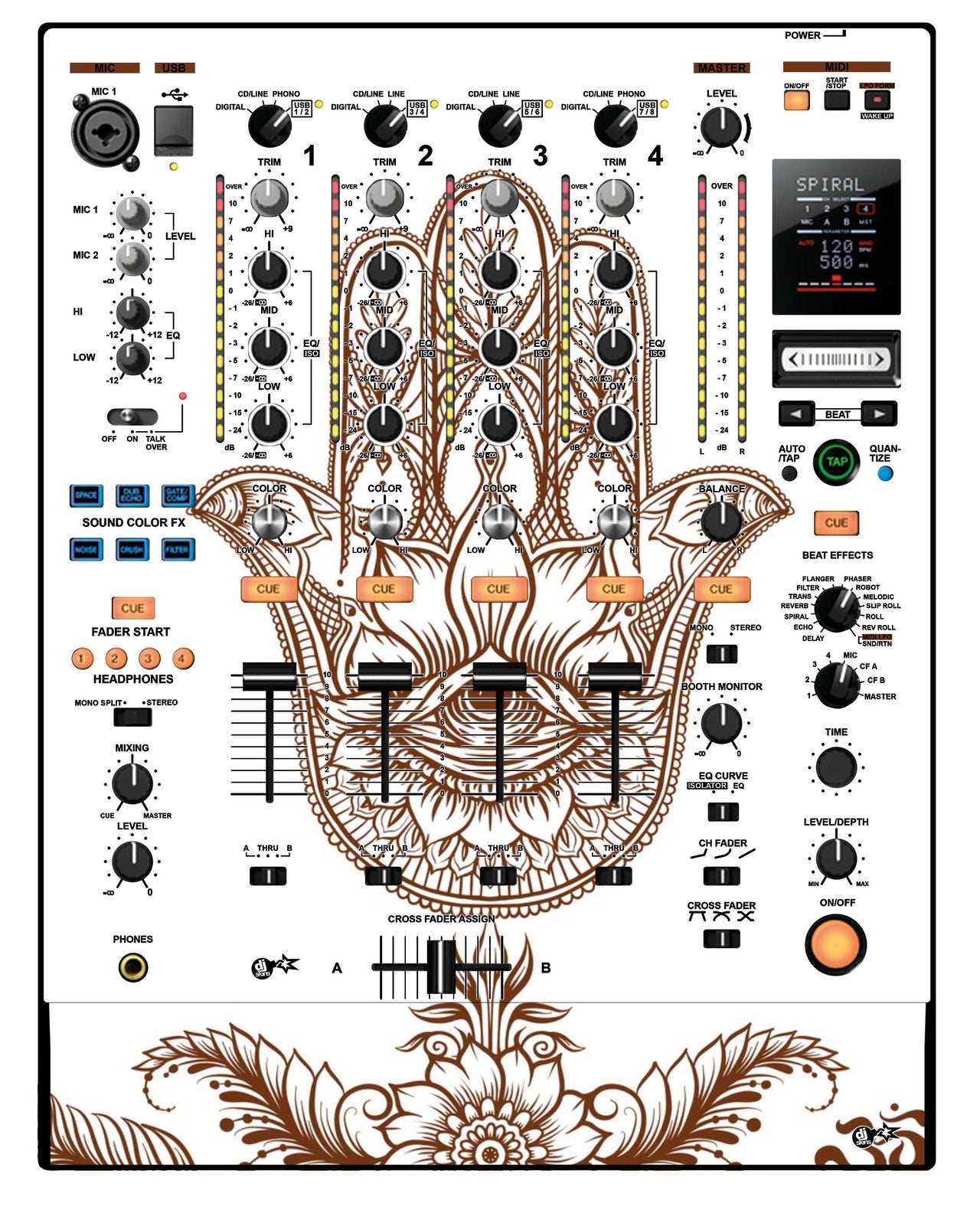 Pioneer DJ DJM 900 NEXUS Skin Henna Classic