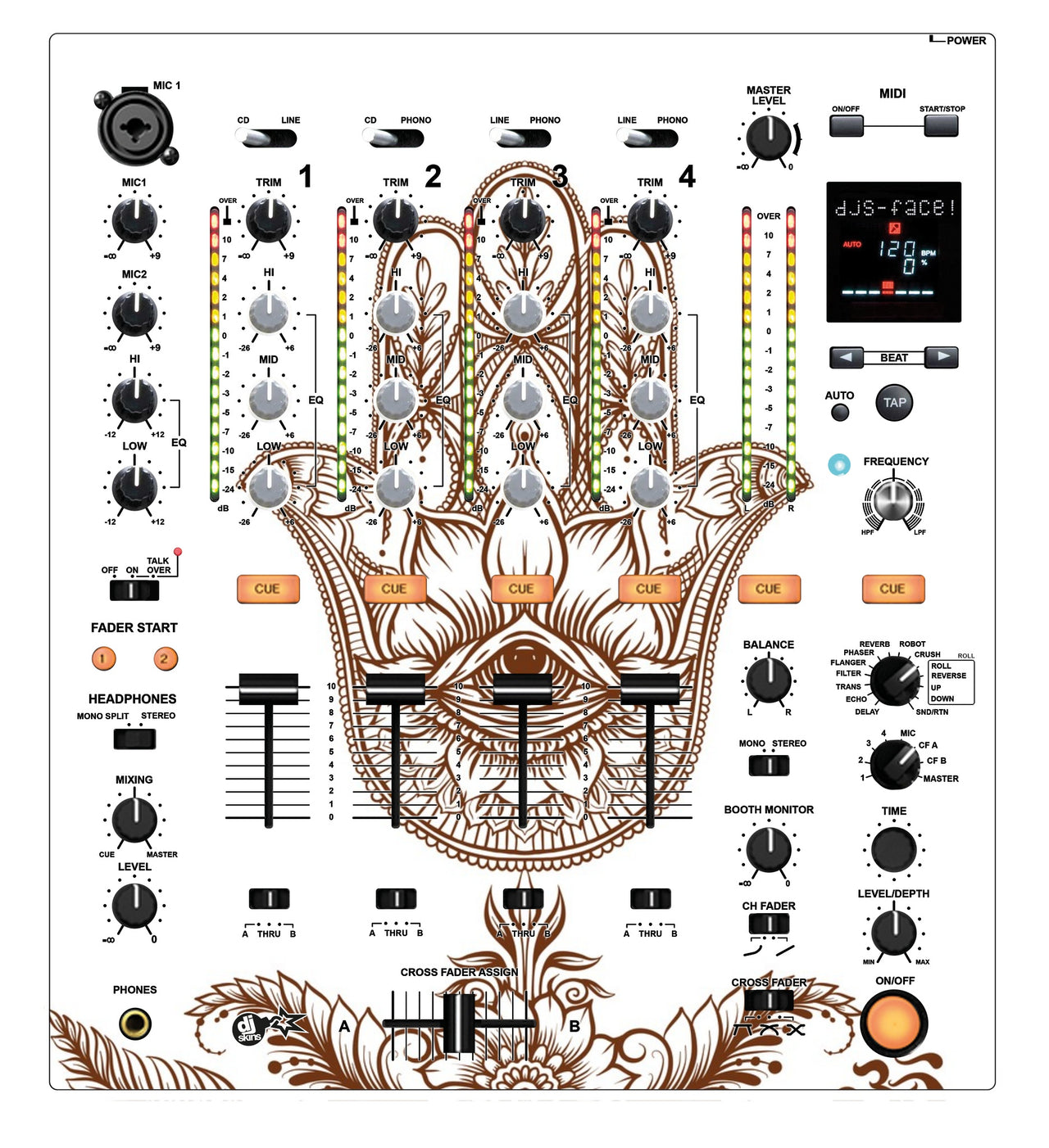 Pioneer DJ DJM 700 Skin Henna Classic