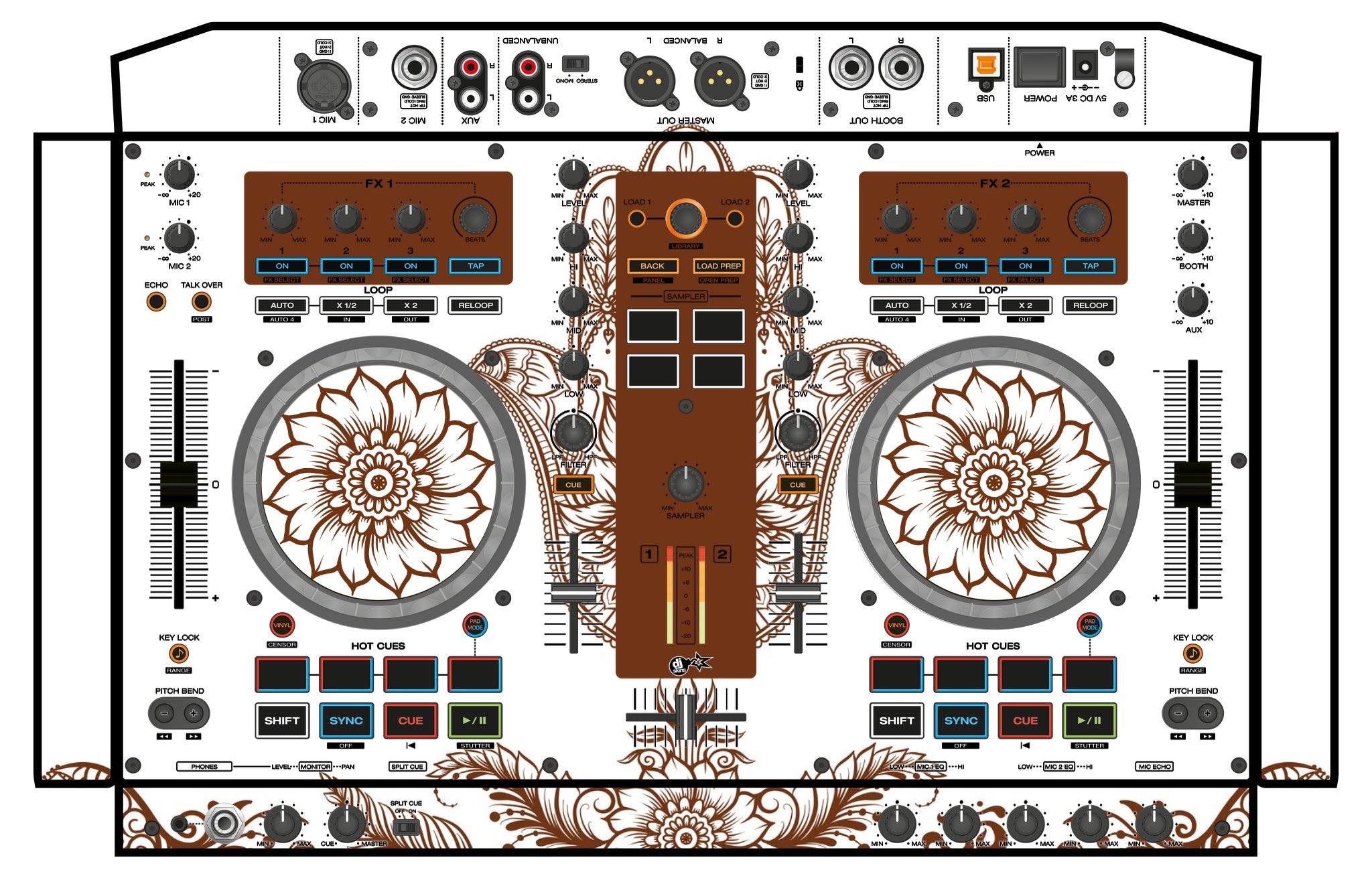 Denon DJ MC 4000 Skin Henna Classic