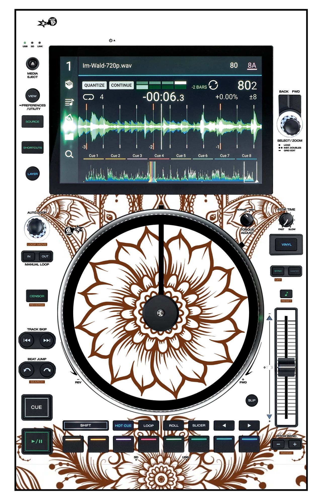 Denon DJ SC 6000 M Skin Henna Classic
