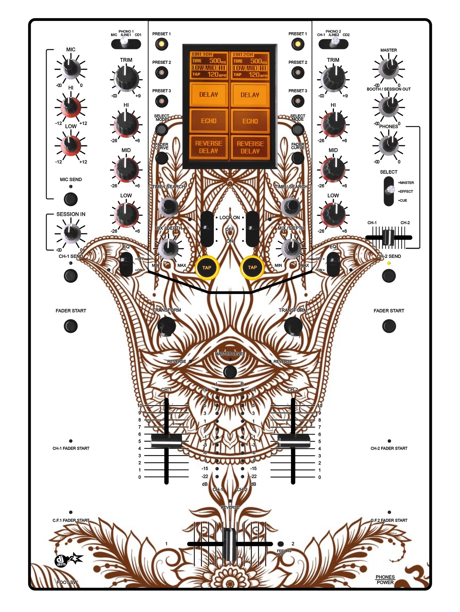 Pioneer DJ DJM 909 Skin Henna Classic