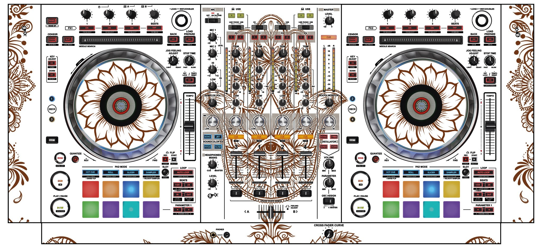 Pioneer DJ DDJ SZ 2 Skin Henna Classic