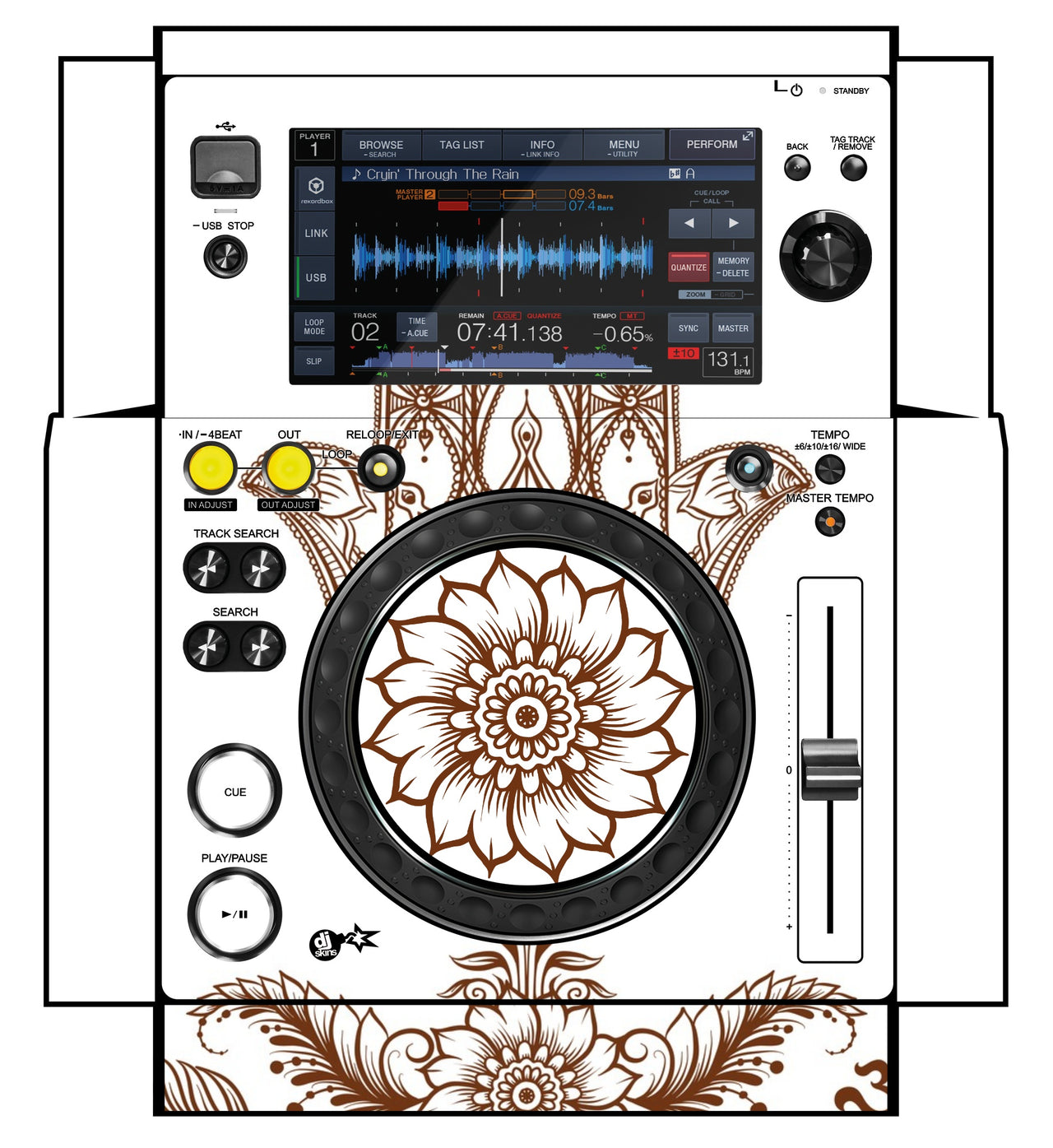 Pioneer DJ XDJ 700 Skin Henna Classic