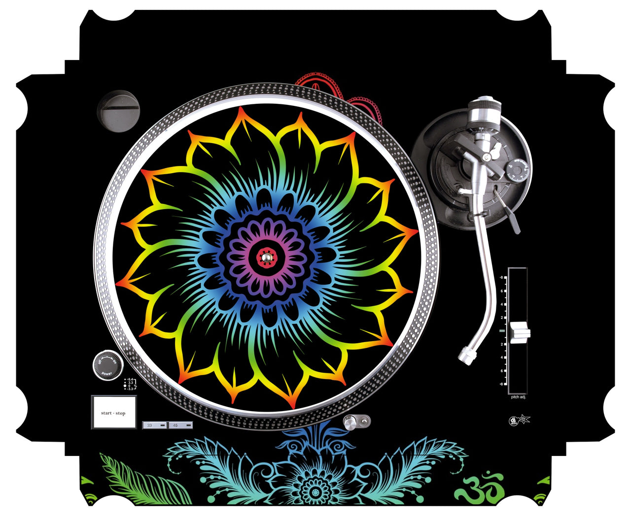 Technics 1200 / 1210 MK2 Skin Henna Rainbow
