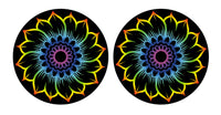 Universal Vinyl Labelsticker (10.2 cm - REGULAR) Skin Henna Rainbow