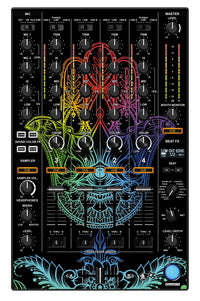 Pioneer DJ DDJ 1000 MIXER Skin Henna Rainbow