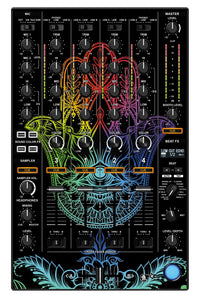 Pioneer DJ DDJ 1000 SRT MIXER Skin Henna Rainbow