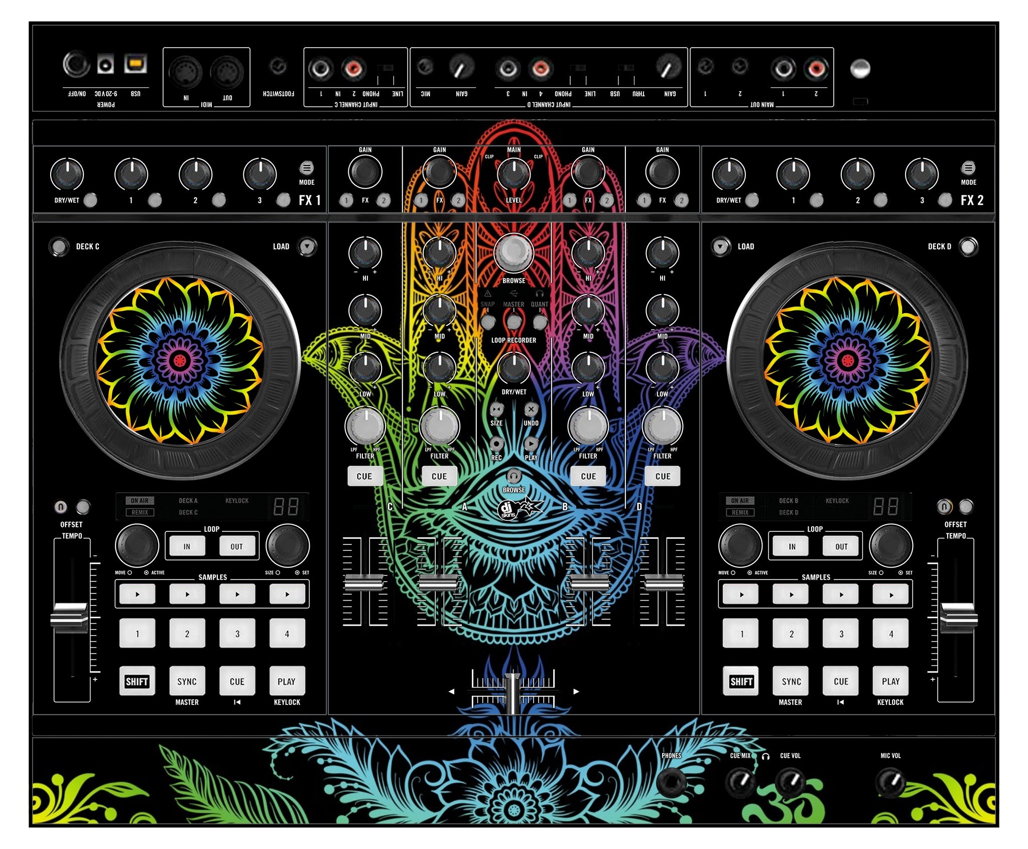 Native Instruments S4 MK1 Skin Henna Rainbow