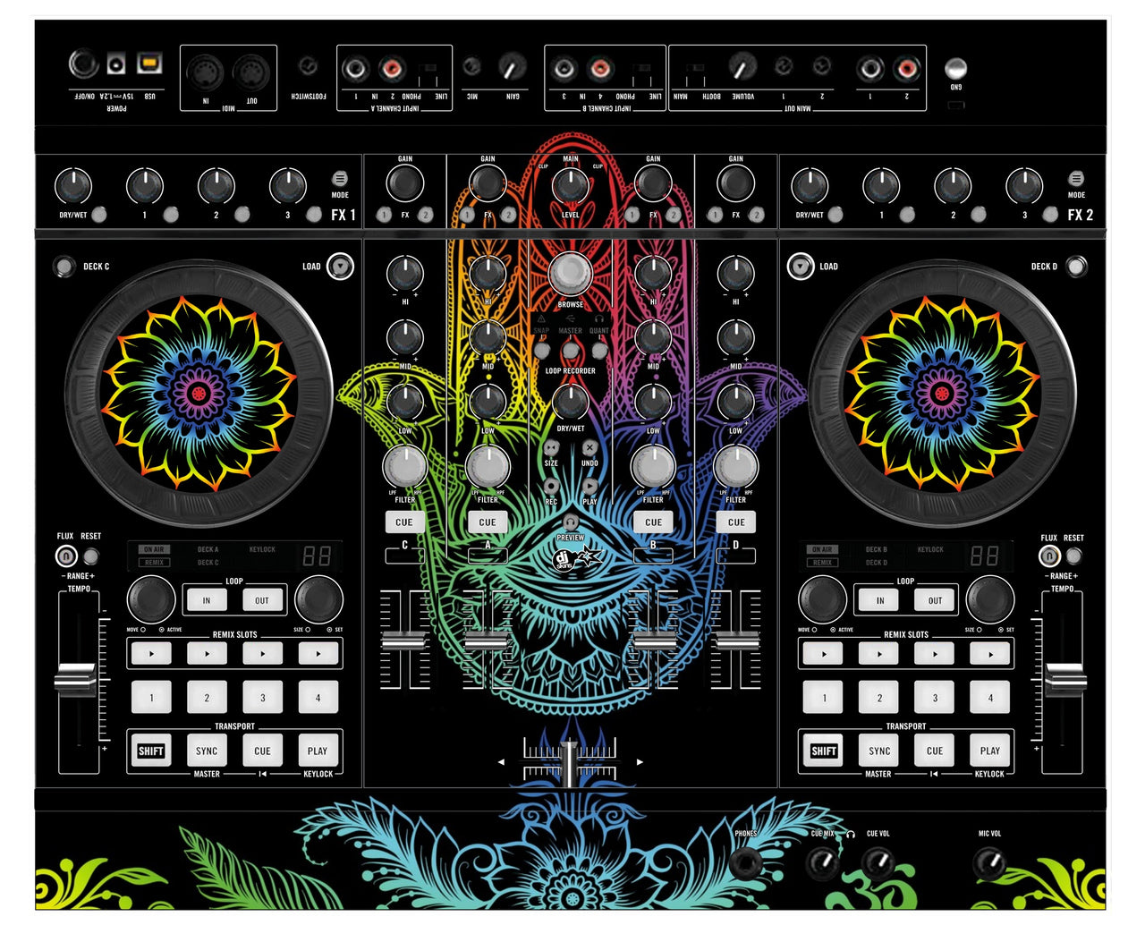 Native Instruments S4 MK2 Skin Henna Rainbow