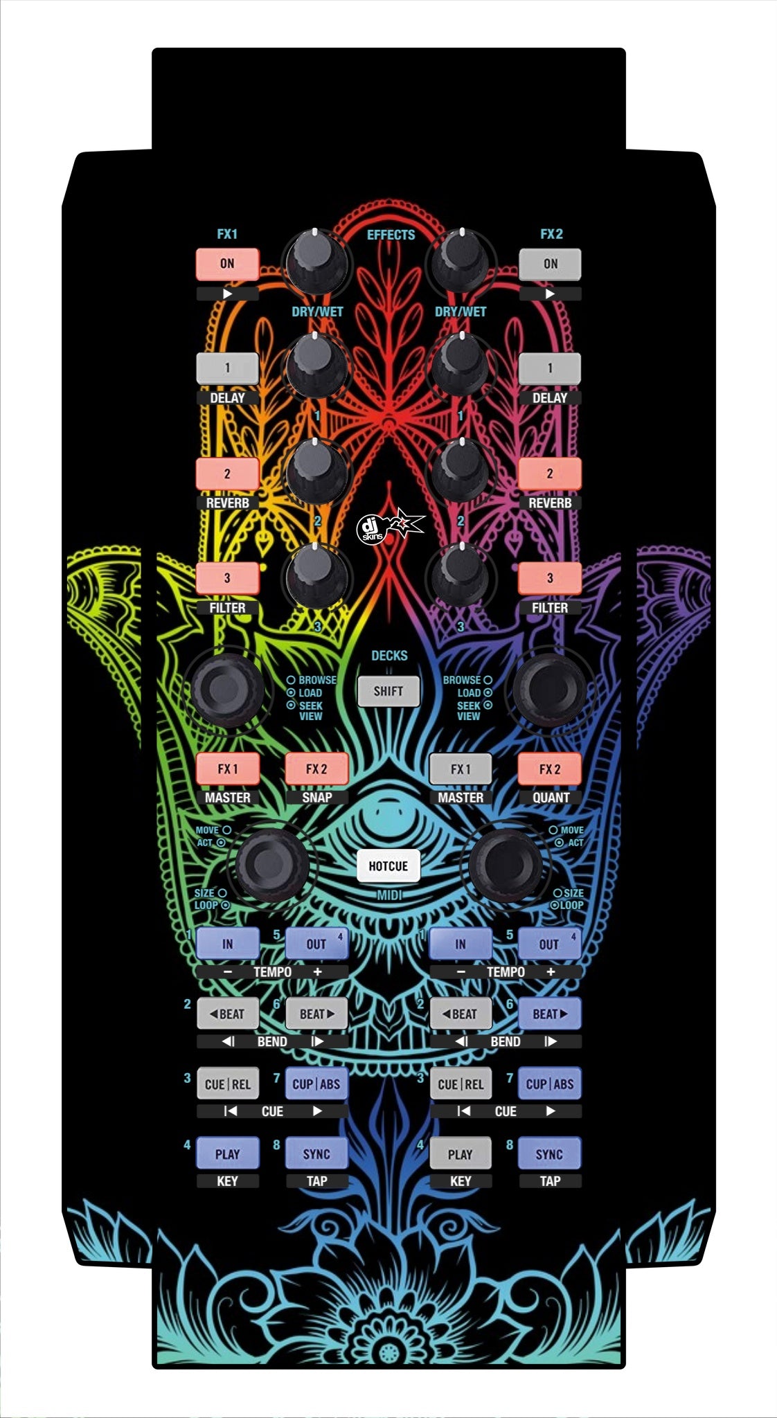 Native Instruments X1 Skin Henna Rainbow