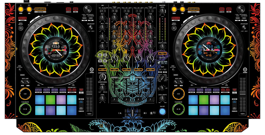 Pioneer DJ DDJ 1000 SRT Skin Henna Rainbow