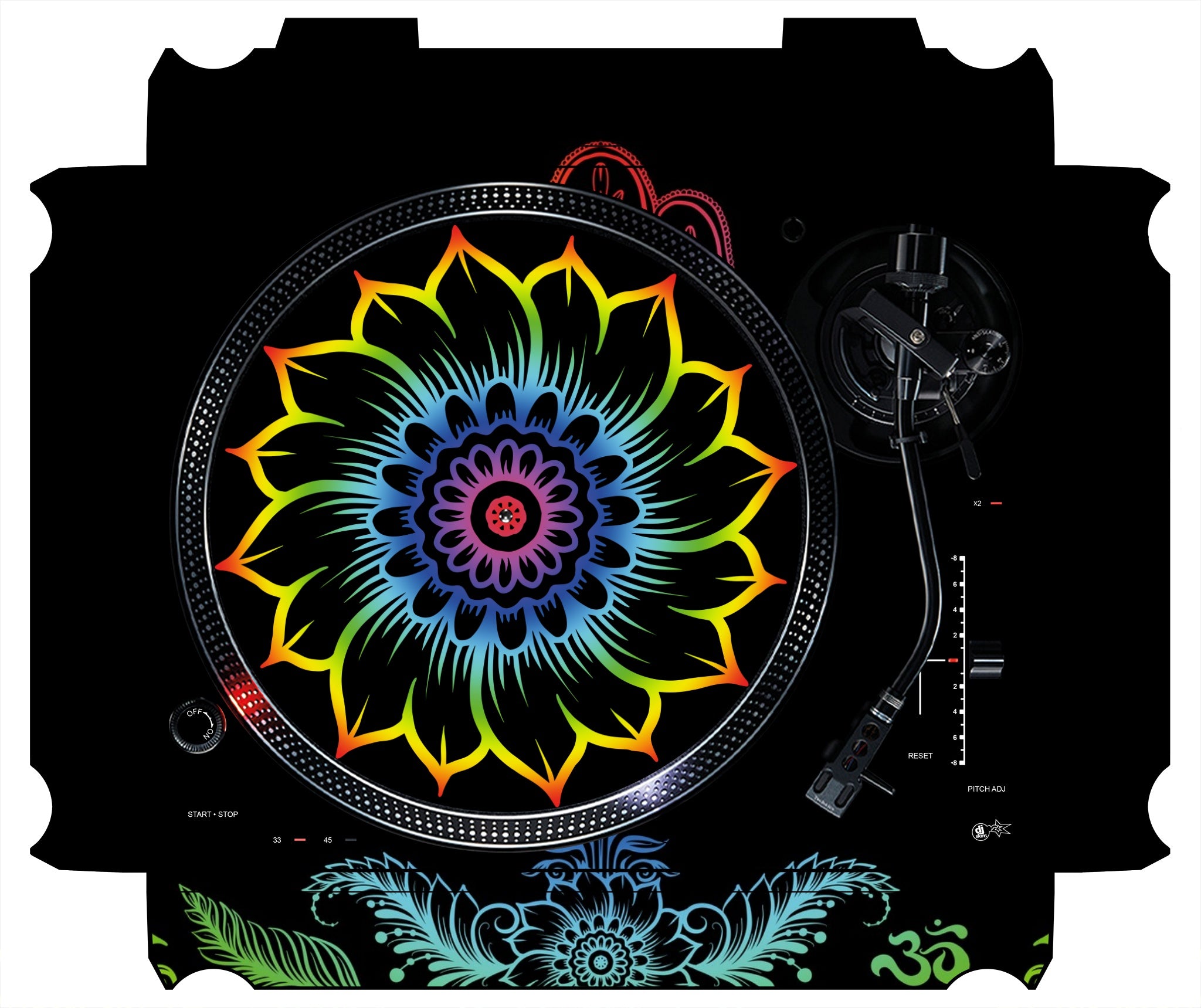 Technics 1200 / 1210 MK7 Skin Henna Rainbow