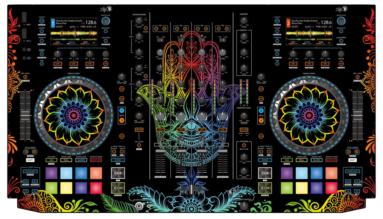 Denon DJ MCX 8000 Skin Henna Rainbow