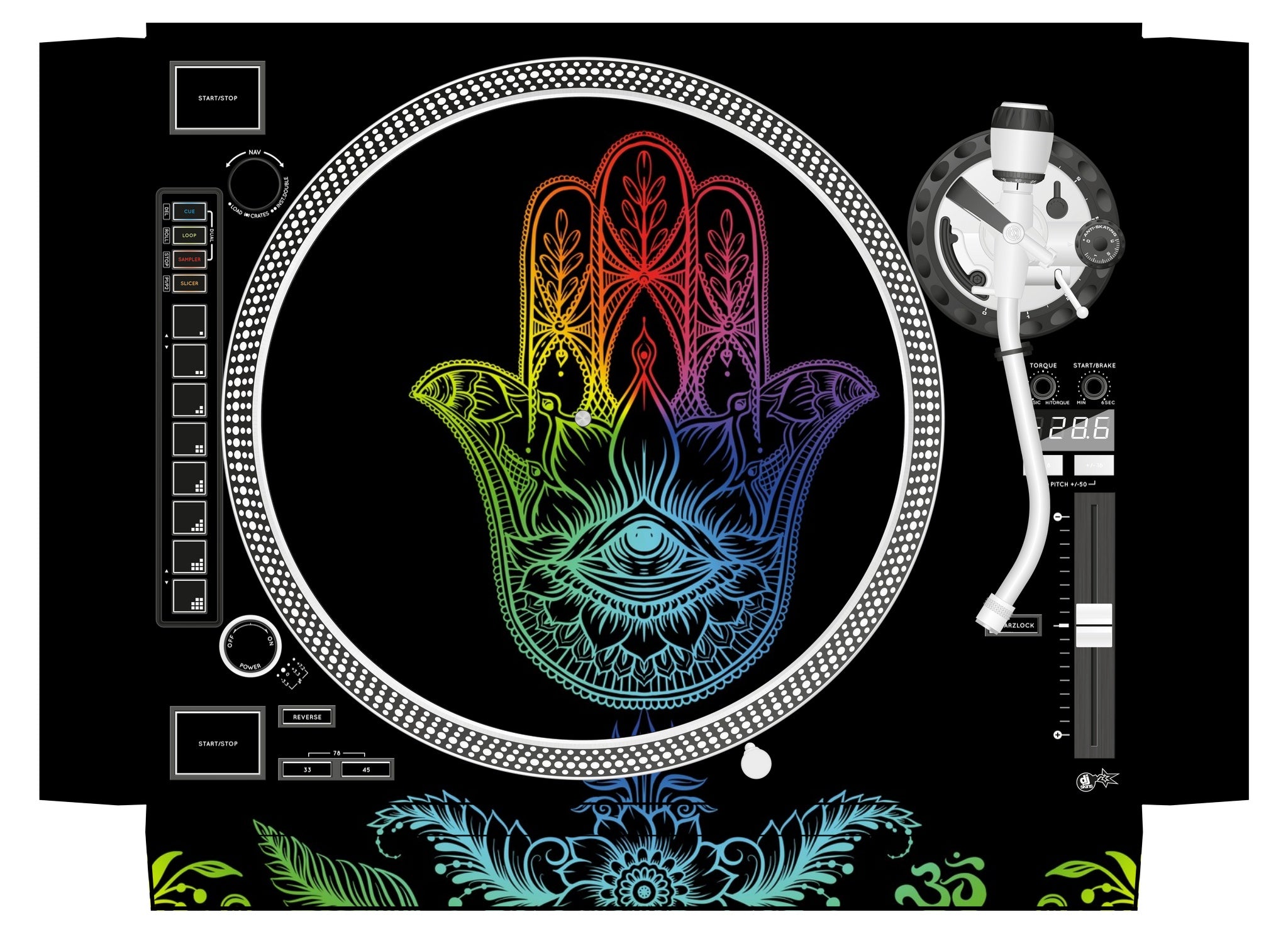 Reloop RP 8000 Skin Henna Rainbow