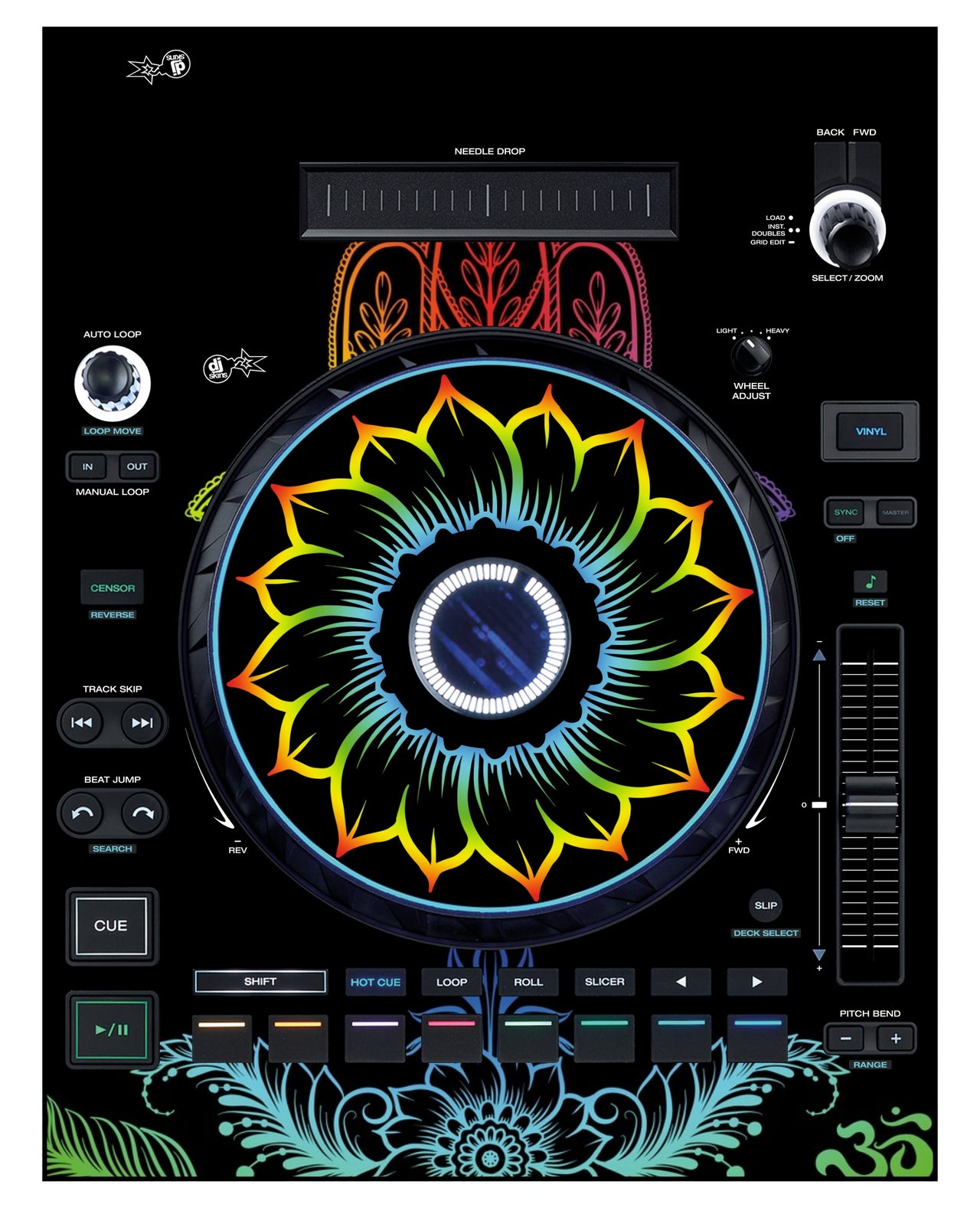 Denon DJ LC 6000 Skin Henna Rainbow