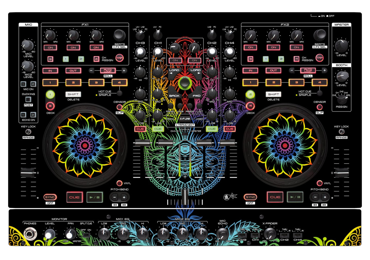 Denon DJ MC 6000 MK2 Skin Henna Rainbow
