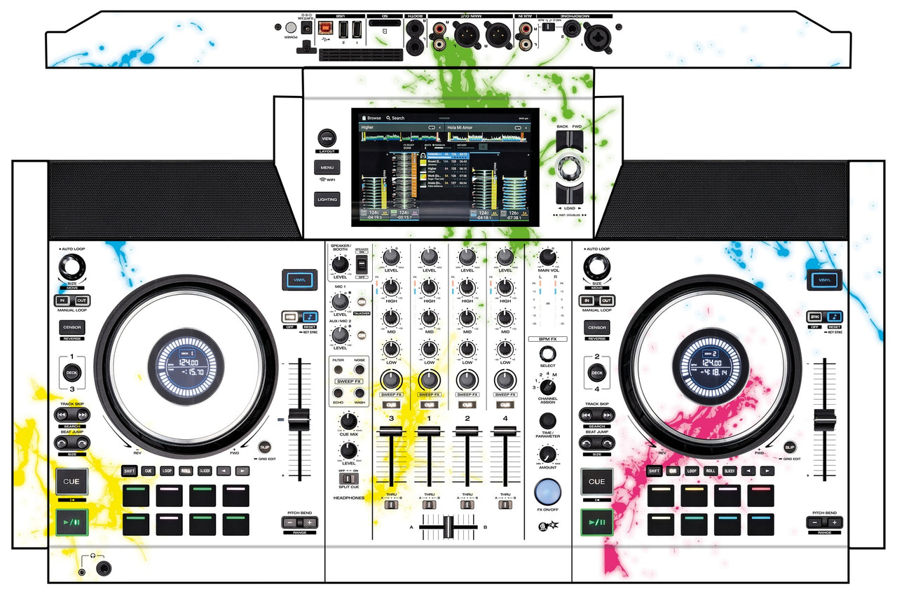 Denon DJ SC Live 4 Skin Holi in Colors