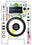 Pioneer DJ CDJ 900 NEXUS Skin Holi in Colors
