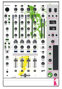 Denon DJ X 1850 Skin Holi in Colors