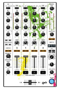 Pioneer DJ DDJ 1000 SRT MIXER Skin Holi in Colors