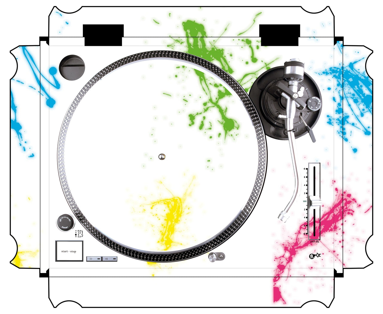 Technics 1200 / 1210 MK2 Skin Holi in Colors
