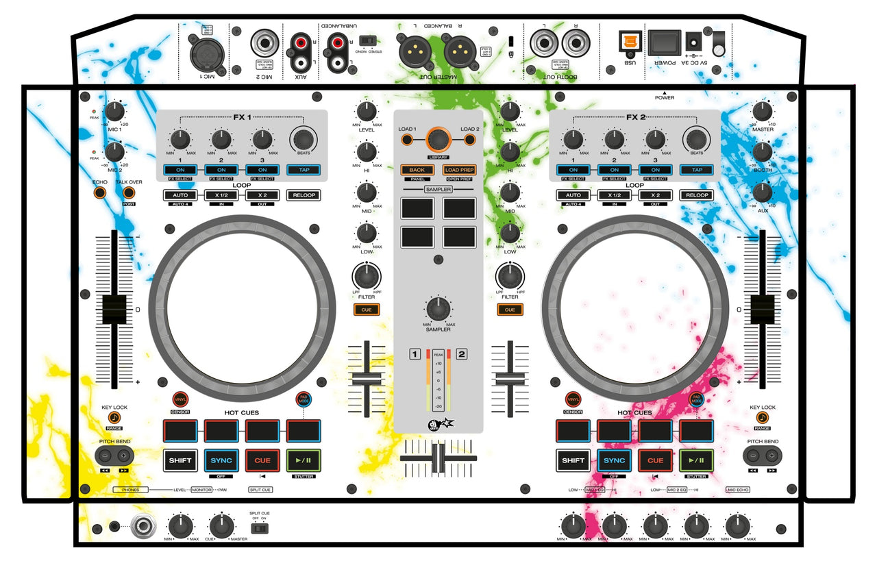 Denon DJ MC 4000 Skin Holi in Colors