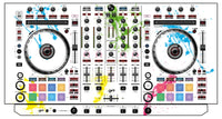 Pioneer DJ DDJ SX 2 Skin Holi in Colors
