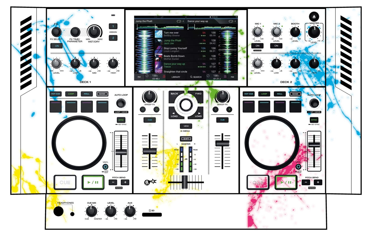 Denon DJ PRIME GO Skin Holi in Colors